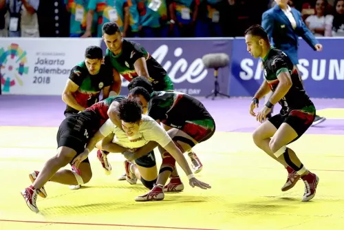 kabaddi being played