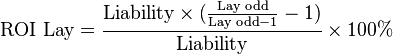 formula rentabilidade lay